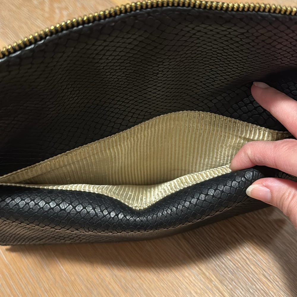 Lauren Merkin Snake Python Print Leather Clutch W… - image 5